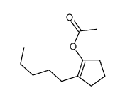 2-Pentyl-1-cyclopenten-1-ol acetate结构式