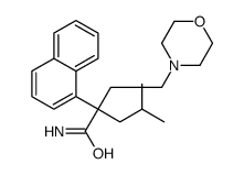 α-(sec-Butyl)-α-(1-naphtyl)-4-morpholinebutyramide structure