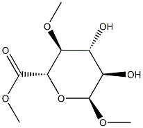 Methyl 4-O-methyl-α-D-glucopyranosiduronic acid methyl ester picture