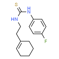 1-[2-(cyclohex-1-en-1-yl)ethyl]-3-(4-fluorophenyl)thiourea Structure