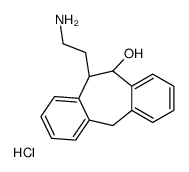 2-[(5S,6S)-5-hydroxy-6,11-dihydro-5H-dibenzo[1,2-b:1',2'-f][7]annulen-6-yl]ethylazanium,chloride结构式