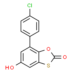 7-(4-Chloro-phenyl)-5-hydroxy-benzo[1,3]oxathiol-2-one Structure