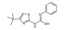 1-[4-(2-Methyl-2-propanyl)-1,3-thiazol-2-yl]-3-phenylthioure结构式