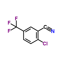 2-氯-5-(三氟甲基)苯甲腈结构式