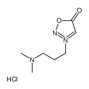 3-[3-(dimethylamino)propyl]oxadiazol-3-ium-5-olate,hydrochloride Structure