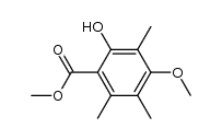 2-Hydroxy-4-methoxy-3,5,6-trimethylbenzoic acid methyl ester picture