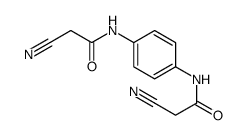 2-cyano-N-[4-[(2-cyanoacetyl)amino]phenyl]acetamide Structure