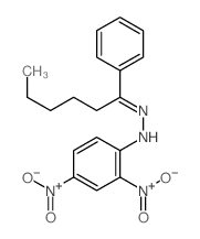 1-Hexanone, 1-phenyl-,2-(2,4-dinitrophenyl)hydrazone结构式