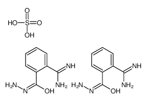 [(2-carbamimidoylbenzoyl)amino]azanium,sulfate Structure