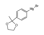 4-(2'-methyl--1',3'-dioxolan-2'-yl)-phenyl magnesium bromide Structure