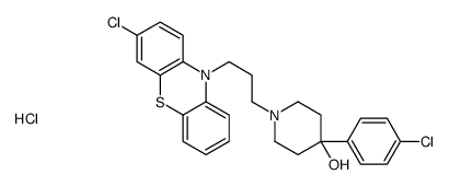 4-Piperidinol, 1-3-(3-chlorophenothiazin-10-yl)propyl-4-(p-chlorophenyl)-, hydrochloride结构式