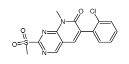 6-(2-chlorophenyl)-8-methyl-2-(methylsulfonyl)pyrido[2,3-d]pyrimidin-7(8H)-one Structure