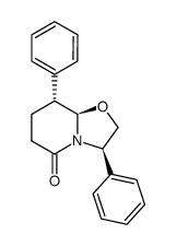 (3R,8R,8aR)-3,8-diphenyl-5-oxo-2,3,6,7,8,8a-hexahydro-5H-oxazolo[3,2-a]pyridine Structure