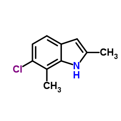 6-Chloro-2,7-dimethyl-1H-indole Structure