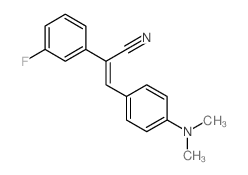 3-(4-(Dimethylamino)phenyl)-2-(3-fluorophenyl)acrylonitrile Structure