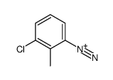 3-chloro-2-methylbenzenediazonium Structure