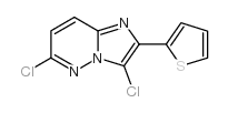 3,6-二氯-2-(2-噻吩基)咪唑并[1,2-b]哒嗪结构式