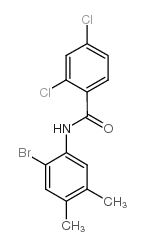 N-(2-bromo-4,5-dimethylphenyl)-2,4-dichlorobenzamide结构式