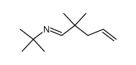 tert-butyl-(2,2-dimethyl-pent-4-enylidene)-amine结构式