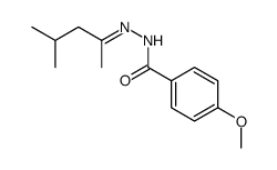 4-methoxy-N-[(Z)-4-methylpentan-2-ylideneamino]benzamide Structure