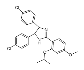 REL-(4R,5S)-4,5-二(4-氯苯基)-2-(2-异丙氧基-4-甲氧基苯基)-4,5-二氢-1H-咪唑图片