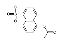 (5-chlorosulfonylnaphthalen-1-yl) acetate Structure