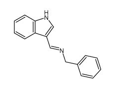 3-(N-benzyliminomethyl)indole Structure