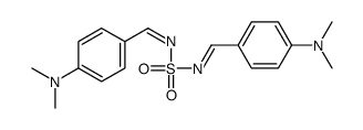 4-[[[4-(dimethylamino)phenyl]methylideneamino]sulfonyliminomethyl]-N,N-dimethylaniline Structure