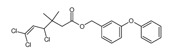 3-phenoxybenzyl β-(1,3,3-trichloroallyl)isovalerate Structure