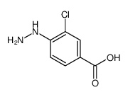 3-chloro-4-hydrazinylbenzoic acid Structure