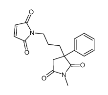 1-[3-(1-Methyl-2,5-dioxo-3-phenyl-pyrrolidin-3-yl)-propyl]-pyrrole-2,5-dione Structure