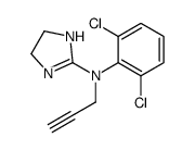 N-(2,6-dichlorophenyl)-N-prop-2-ynyl-4,5-dihydro-1H-imidazol-2-amine结构式