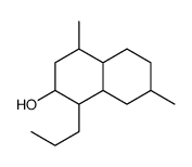 4,7-dimethyl-1-propyl-1,2,3,4,4a,5,6,7,8,8a-decahydronaphthalen-2-ol结构式