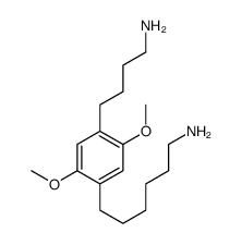 6-[4-(4-aminobutyl)-2,5-dimethoxyphenyl]hexan-1-amine Structure