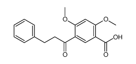 2,4-dimethoxy-5-(3-phenylpropanoyl)benzoic acid结构式