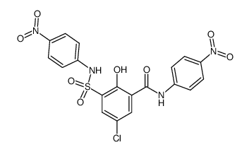 5-Chlor-3-<4-nitro-phenylsulfamoyl>-salicylsaeure-<4-nitro-anilid> Structure