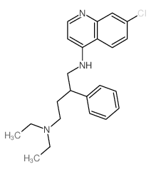 N-(7-chloroquinolin-4-yl)-N,N-diethyl-2-phenyl-butane-1,4-diamine structure