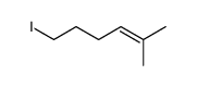 6-iodo-2-methylhex-2-ene Structure