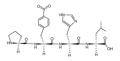 Pro-(p-NO2)Phe-His-Leu结构式