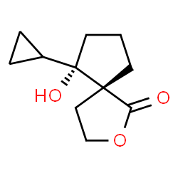 2-Oxaspiro[4.4]nonan-1-one,6-cyclopropyl-6-hydroxy-,(5R,6S)-rel-(9CI) structure