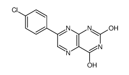 7-(4-chlorophenyl)-1H-pteridine-2,4-dione Structure