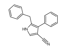 5-Benzyl-4-phenyl-pyrrole-3-carbonitrile结构式