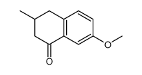 1(2H)-Naphthalenone,3,4-dihydro-7-methoxy-3-methyl-(9CI)结构式