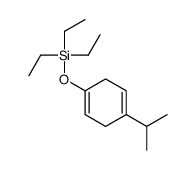 triethyl-(4-propan-2-ylcyclohexa-1,4-dien-1-yl)oxysilane结构式