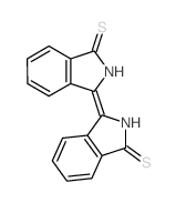 1H-Isoindole-1-thione,3-(2,3-dihydro-3-thioxo-1H-isoindol-1-ylidene)-2,3-dihydro- Structure