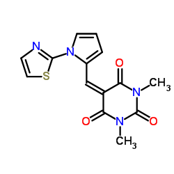 1,3-Dimethyl-5-{[1-(1,3-thiazol-2-yl)-1H-pyrrol-2-yl]methylene}-2,4,6(1H,3H,5H)-pyrimidinetrione Structure