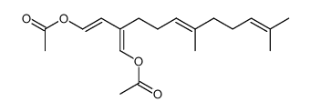 Acetic acid (1E,5E)-2-((E)-2-acetoxy-vinyl)-6,10-dimethyl-undeca-1,5,9-trienyl ester结构式