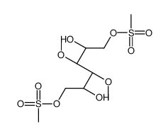 [(2R,3R,4R,5R)-2,5-dihydroxy-3,4-dimethoxy-6-methylsulfonyloxyhexyl] methanesulfonate结构式