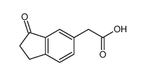 2-(3-oxo-1,2-dihydroinden-5-yl)acetic acid Structure