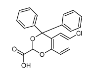 4-chloro-7,7-diphenyl-8,10-dioxabicyclo[4.4.0]deca-2,4,11-triene-9-car boxylic acid Structure